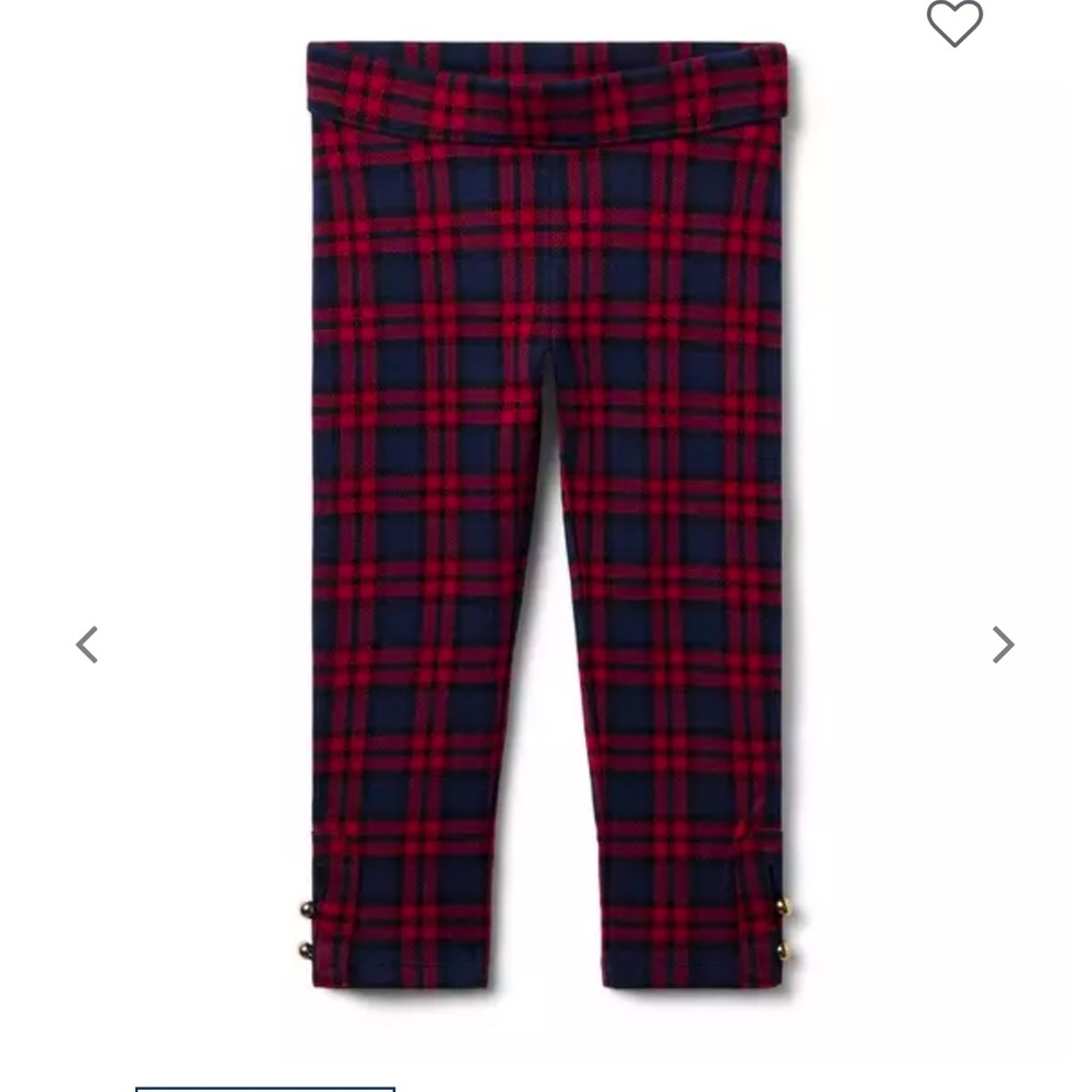 Janie and Jack Tartan Holiday Pants NWOT